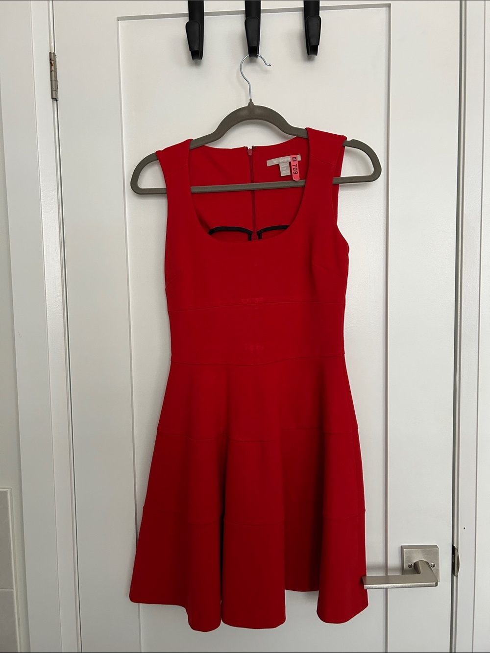 Banana Republic Red Fit-and-Flare Dress